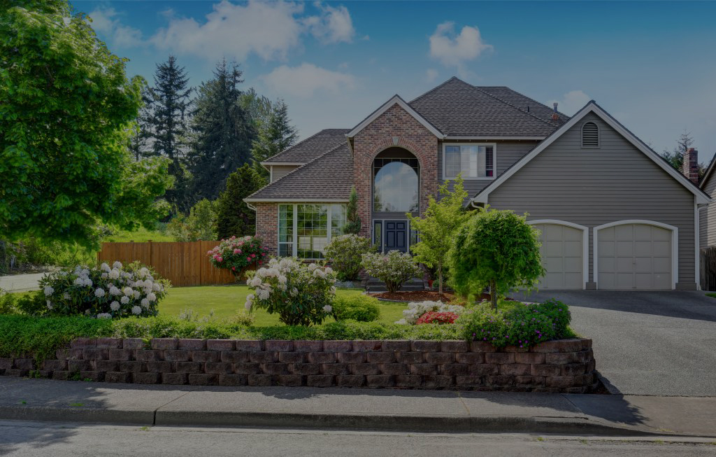 A home with a completed Crusader Roofing shingle roof